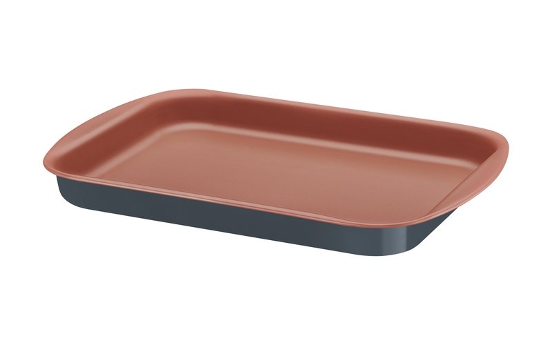 Flache Backform 28 cm, Aluminium, Antihaftbeschichtung, 2 L, Graphit