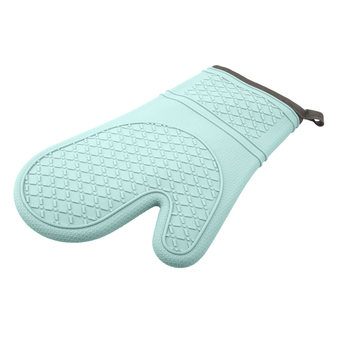 Hitzeschutzhandschuh aus Silikon und Stoff in Water Blue