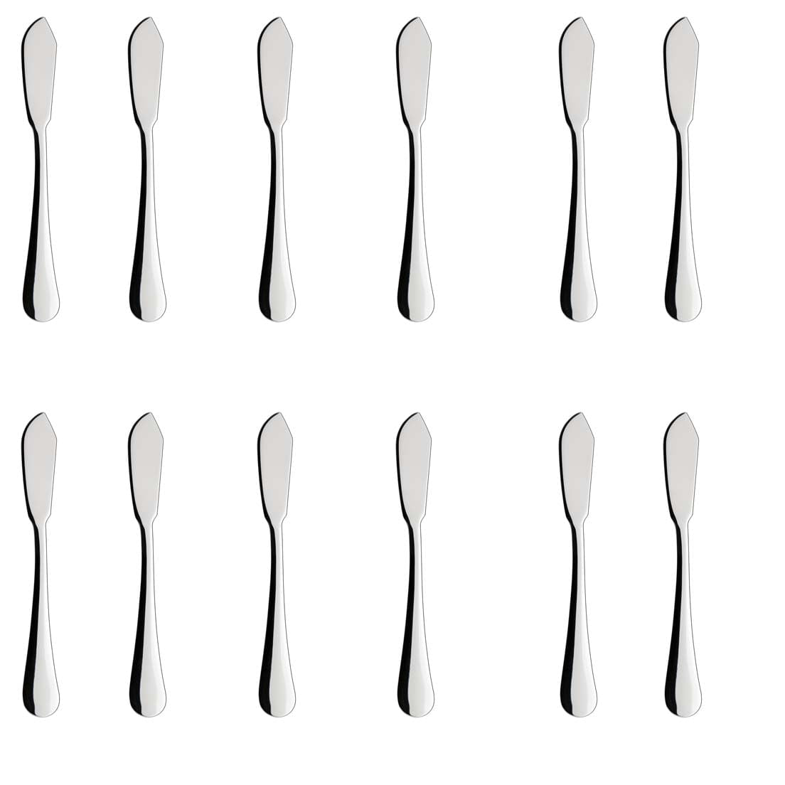 12er-Set Fischmesser Salvador aus Edelstahl, 20 cm