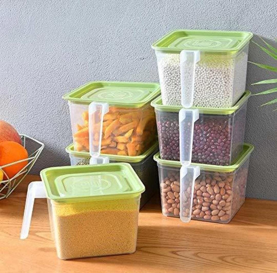 Transparente, luftdichte Kühlschrank-Organizer-Behälter 1000 ml – Küchen-Set