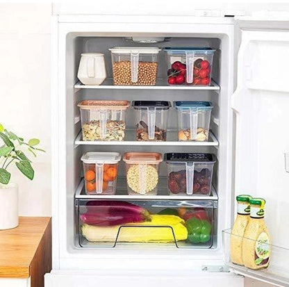 Transparente, luftdichte Kühlschrank-Organizer-Behälter 1000 ml – Küchen-Set