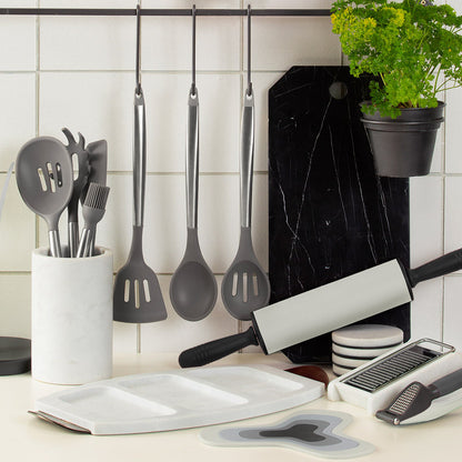 Antihaft-Silikon-Nudelholz 46 cm in Cool Grey