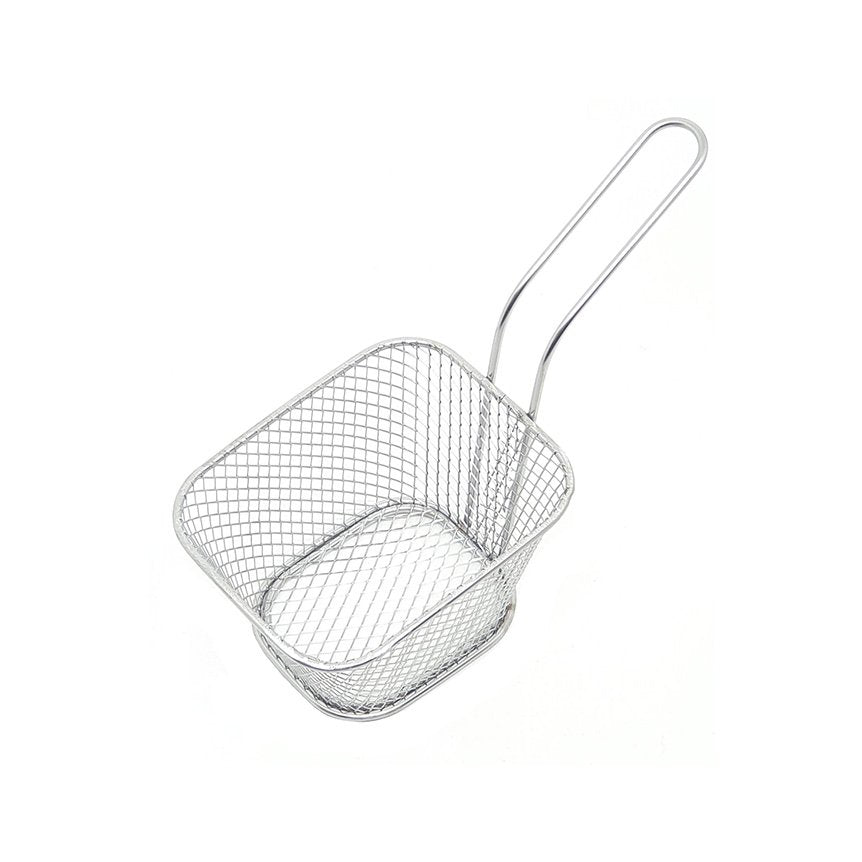 Mini Servierkorb, Edelstahl, Silber, 10,5 cm